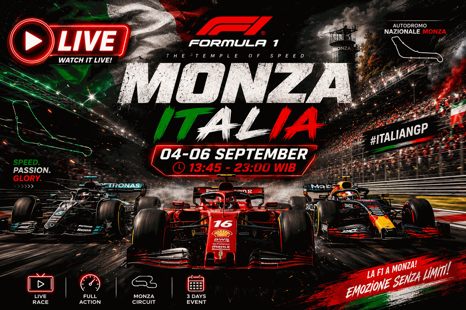 Formula 1 monza italia 04-05 September 2026